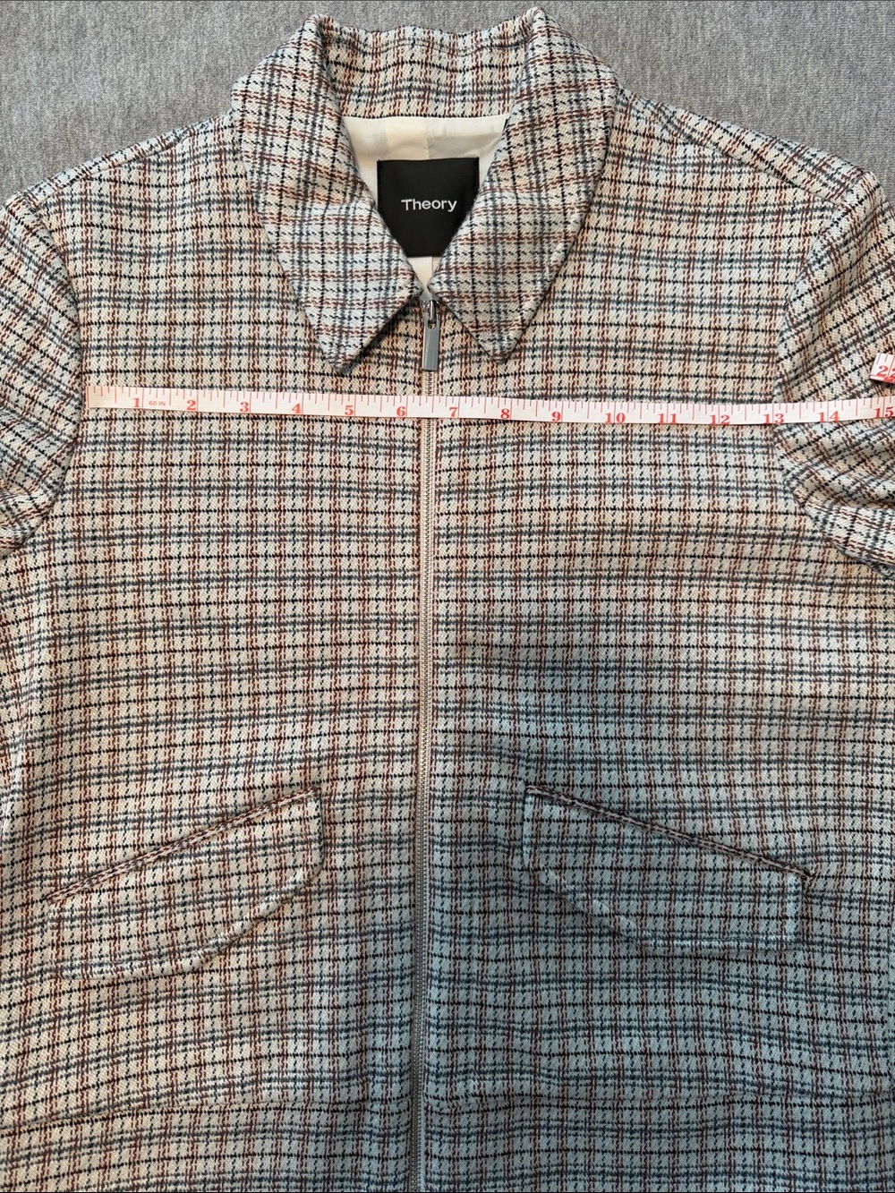 Theory Plaid Bomber Style Jacket - Plaid - Picture 8 of 8